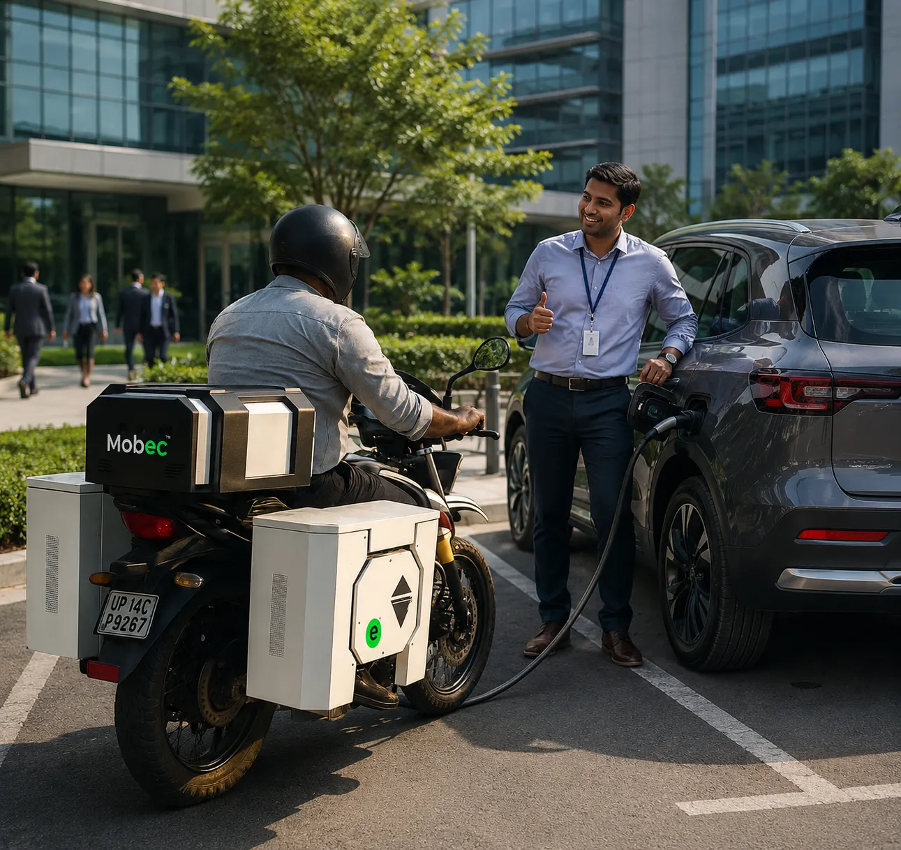 Smart 8 portable EV charging solution for roadside assistance